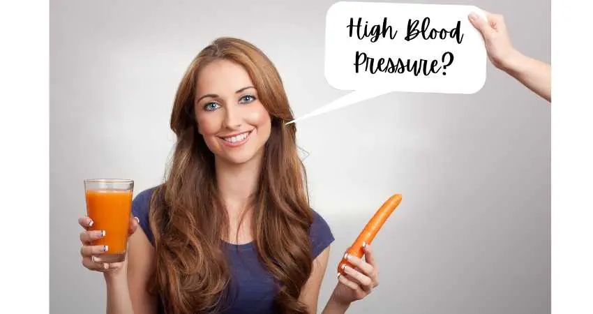 is carrot juice good for high blood pressure